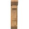 Ekena Millwork Balboa Slat Rough Sawn Bracket w/ Offset Brace, Western Red Cedar, 6"W x 14"D x 26"H BKT0604X14X26BOA06RWR - alternate 4